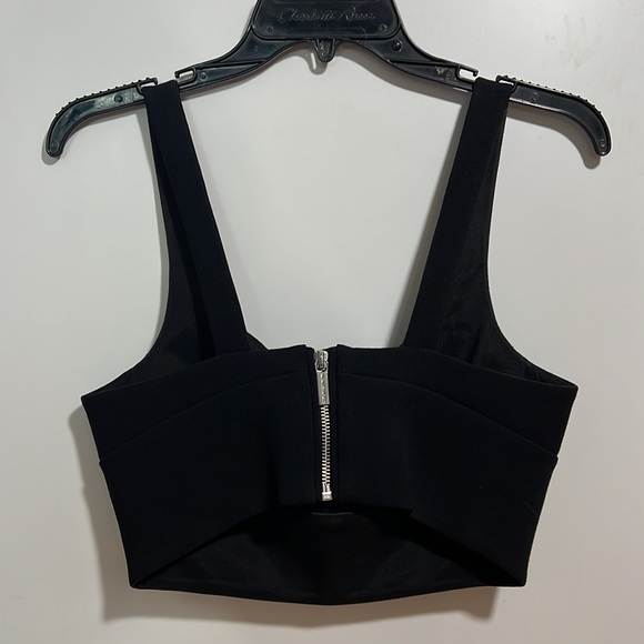 Michael Kors BUSTIER/ CORSET/ structured black crop top - Picture 5 of 5